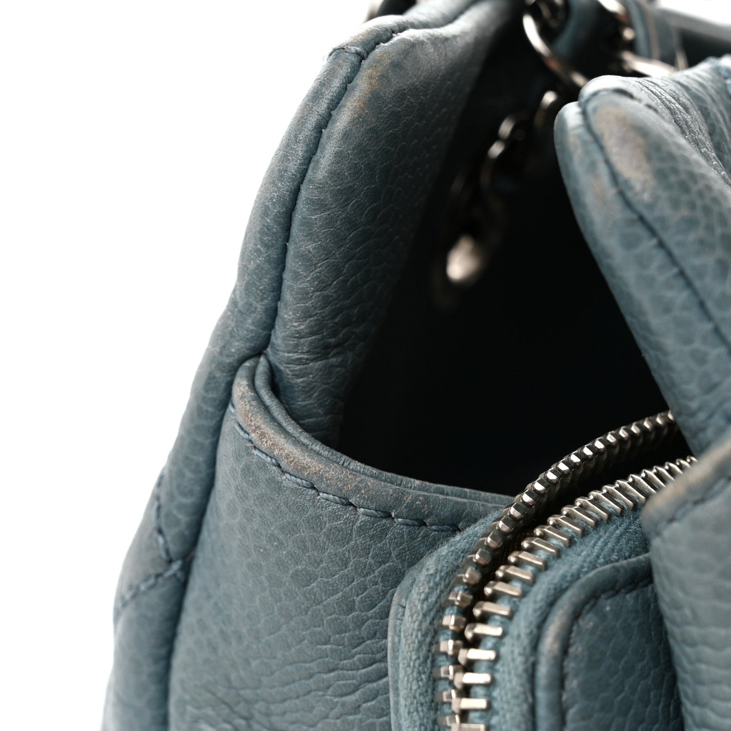 Chanel Caviar Quilted Timeless CC Tote Blue 19 of 24