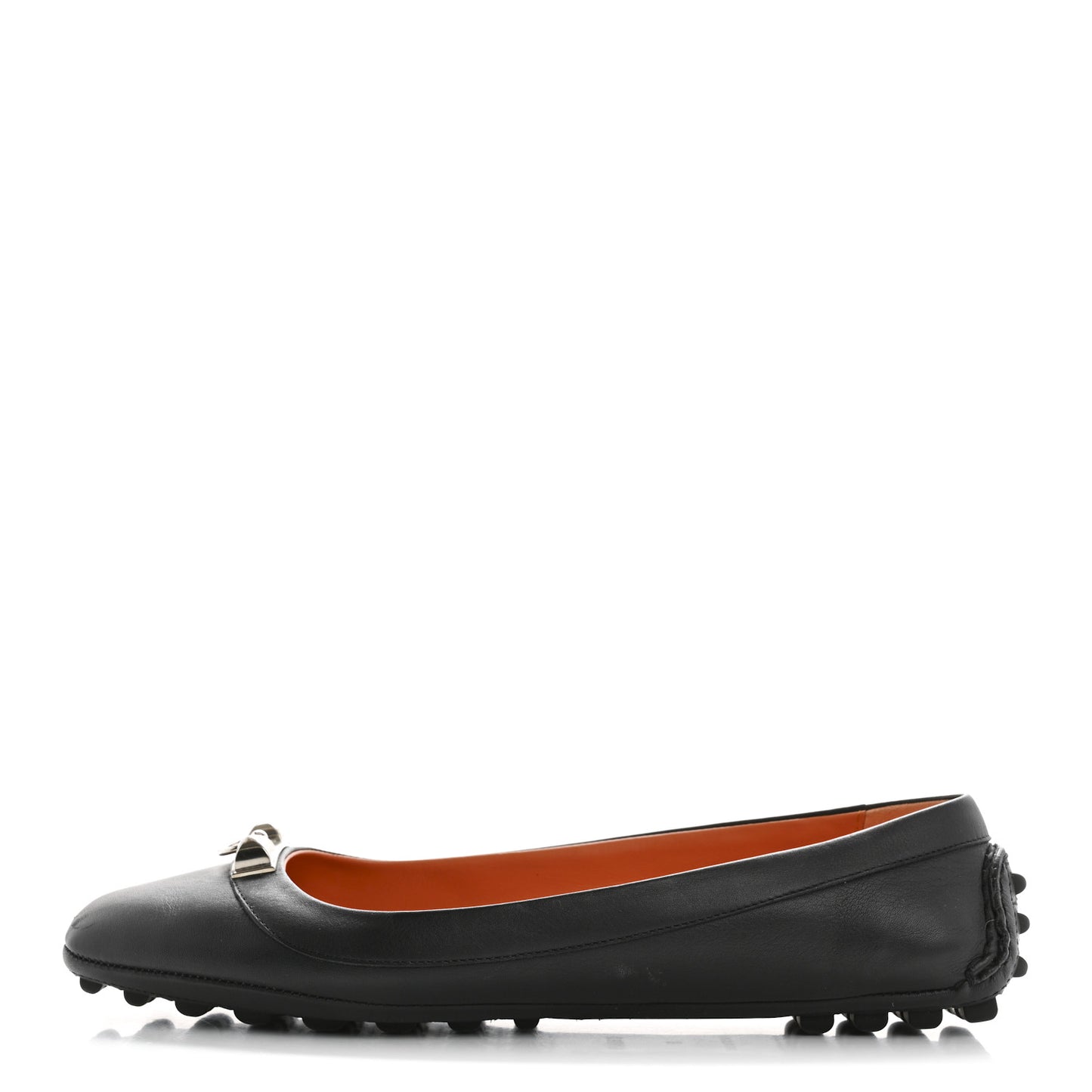 Calfskin Liberty Ballerina Flats 37 Black