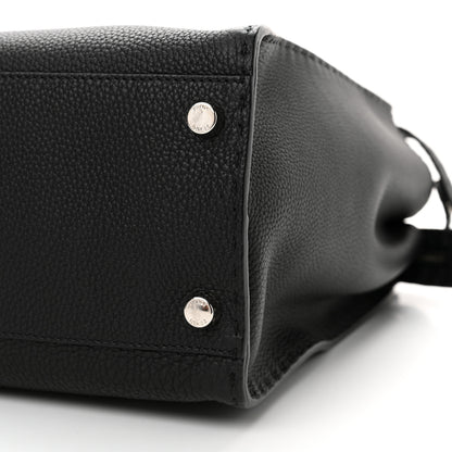 Fendi Cuoio Romano Selleria Vitello Zeus Large Mens Peekaboo Iconic Essential Satchel Black Rosso 9 of 9