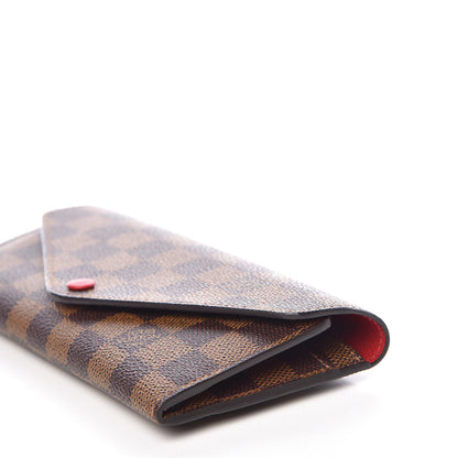 Louis Vuitton Damier Ebene Josephine Wallet Red 10 of 12