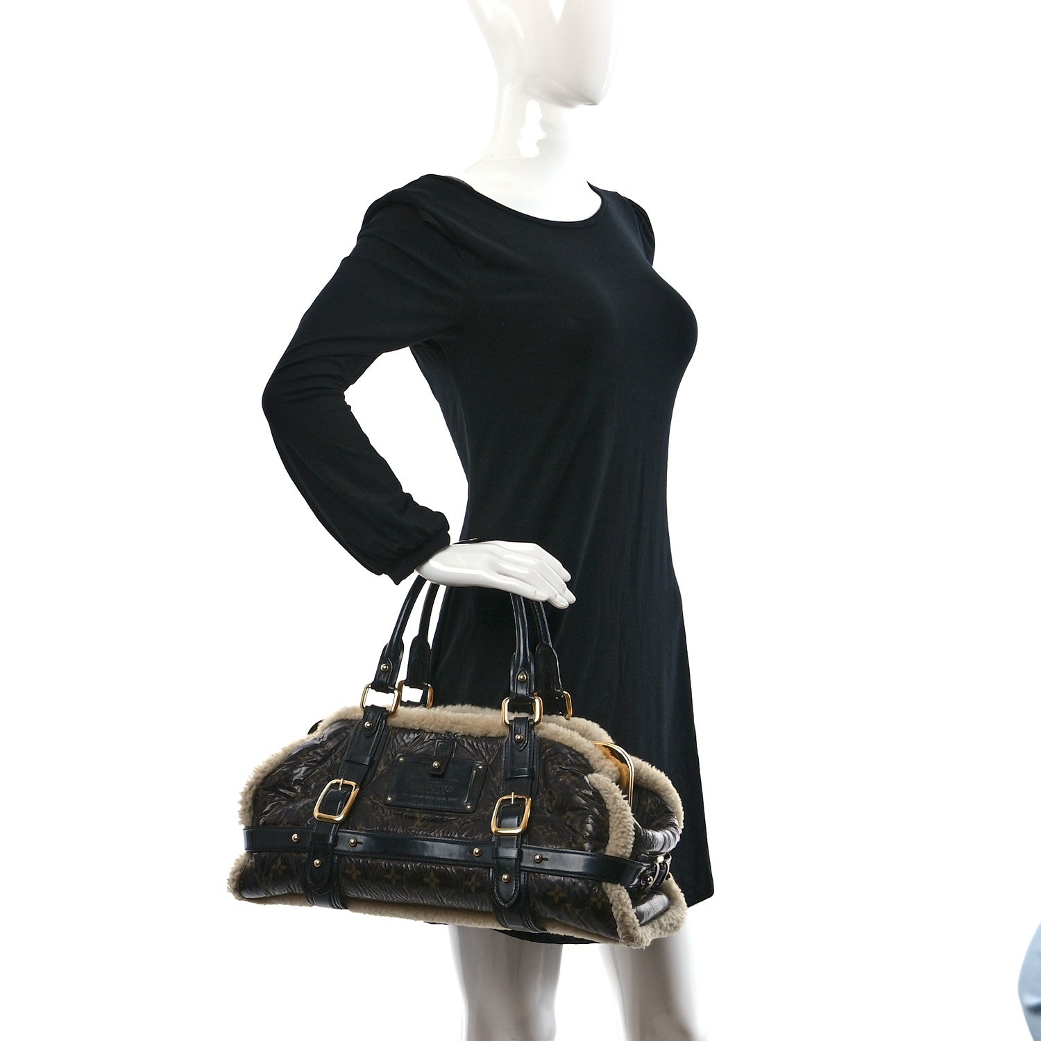 Louis Vuitton Monogram Shearling Storm Bag 2 of 8