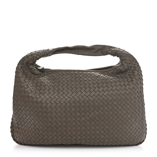 Nappa Intrecciato Large Veneta Hobo Shadow