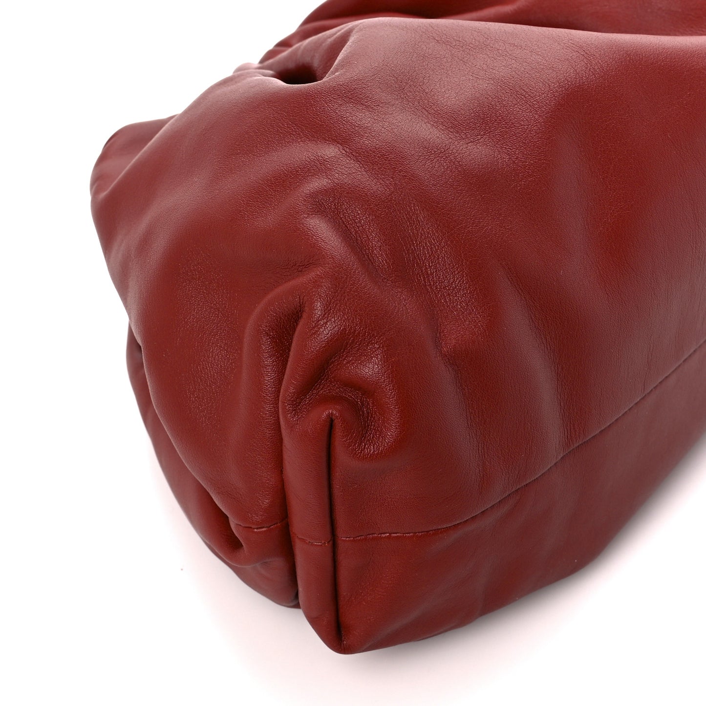 Smooth Butter Calf The Pouch Oversized Clutch Rust