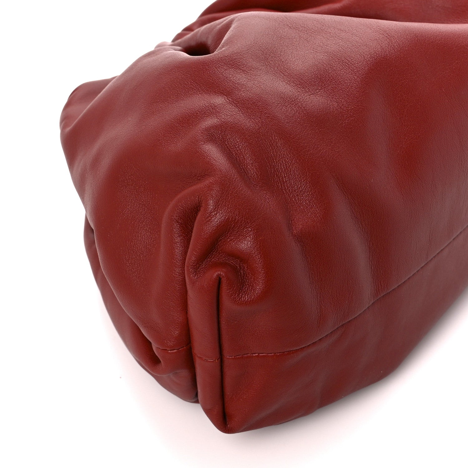 Bottega Veneta Smooth Butter Calf The Pouch Oversized Clutch Rust 10 of 11