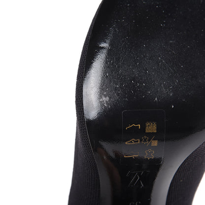 Louis Vuitton Stretch Fabric LV Black Heart Sock Ankle Boots 39 Black 8 of 8