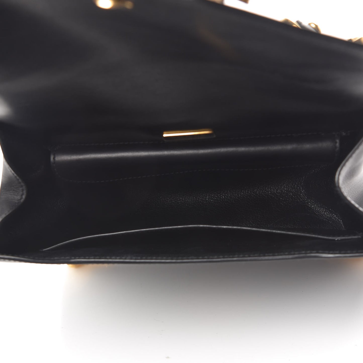 City Calf Saffiano Animalier Top Handle Bag Black