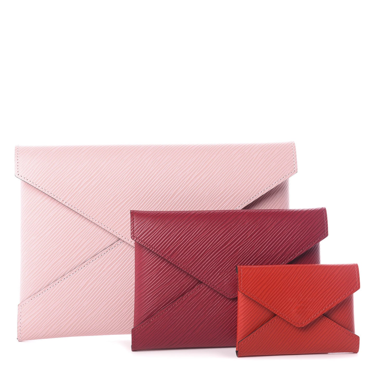 Epi Kirigami Pochette Set Rose Ballerine Fuchsia Coquelicot