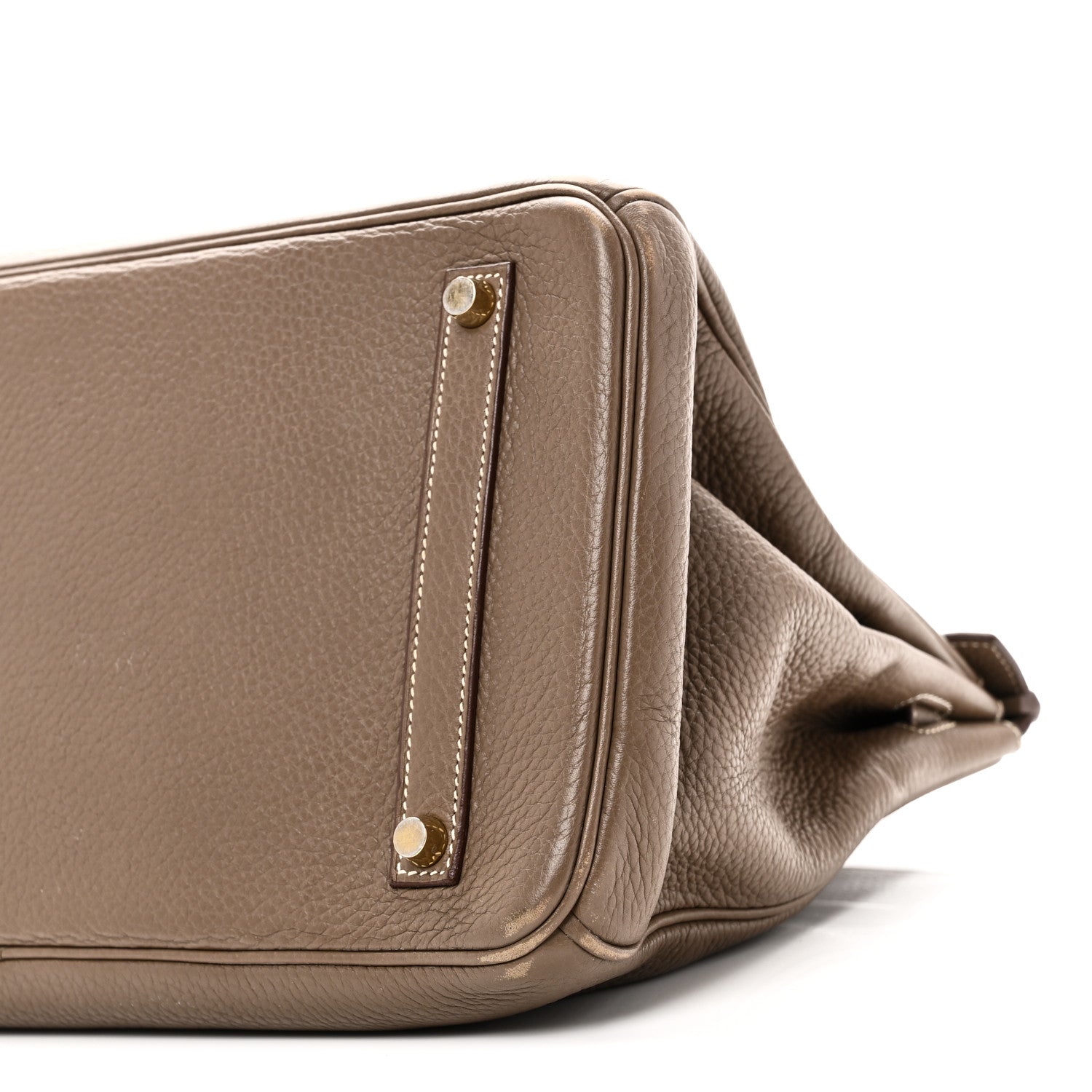 Hermes Taurillon Clemence Birkin 35 Etoupe 10 of 10