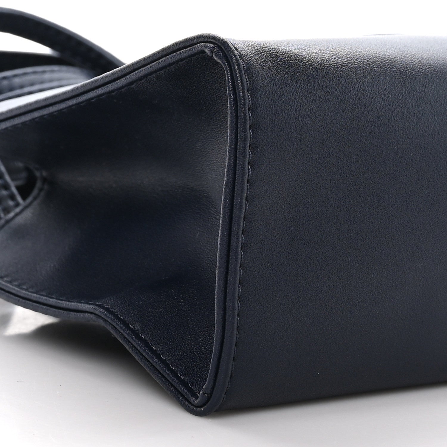 Telfar Vegan Leather Small Shopping Bag Navy 7 of 8