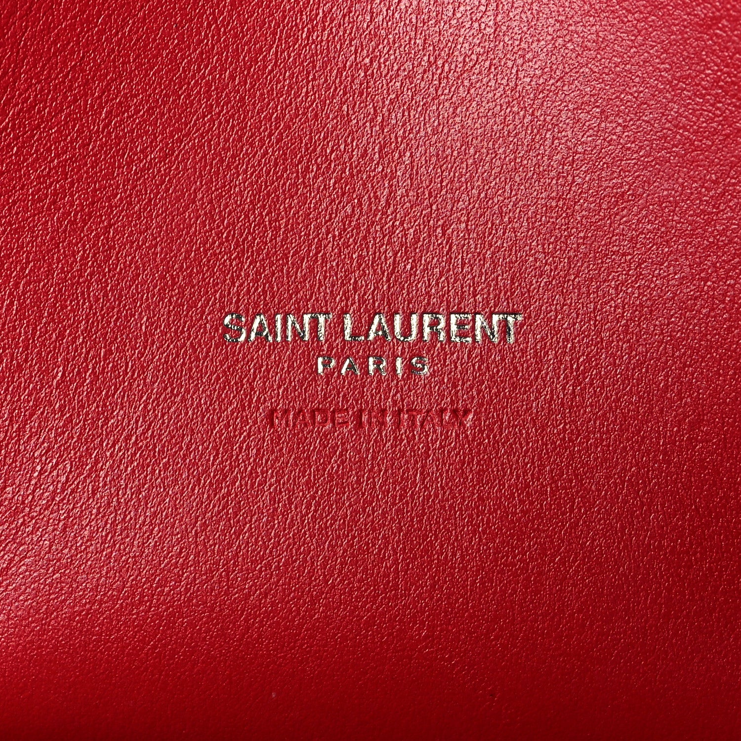 Saint Laurent Grained Calfskin Topstich Baby Sac De Jour Red 5 of 11