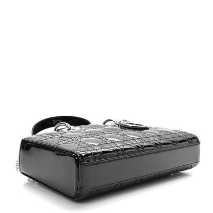 Christian Dior Patent Cannage Small Lady D-Joy Black 4 of 8