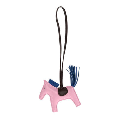 Hermes Milo Lambskin Grigri Rodeo Horse Bag Charm PM Mauve Sylvestre Bleu France Rouge Sellier 1 of 4