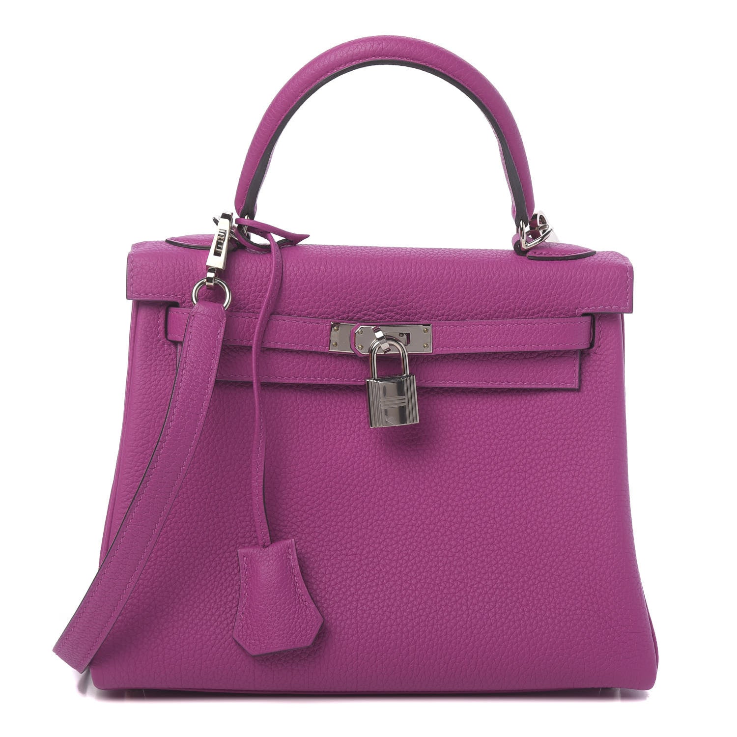Hermes Togo Kelly Retourne 25 Rose Pourpre 1 of 11