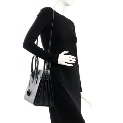 Saint Laurent Grained Calfskin Small Sac De Jour Black 2 of 11