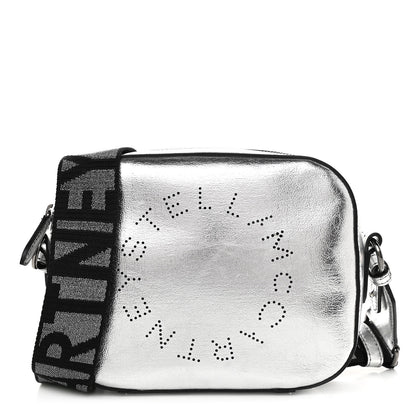 Stella McCartney Metallic Eco Alter Nappa Mini Camera Bag Silver 1 of 9