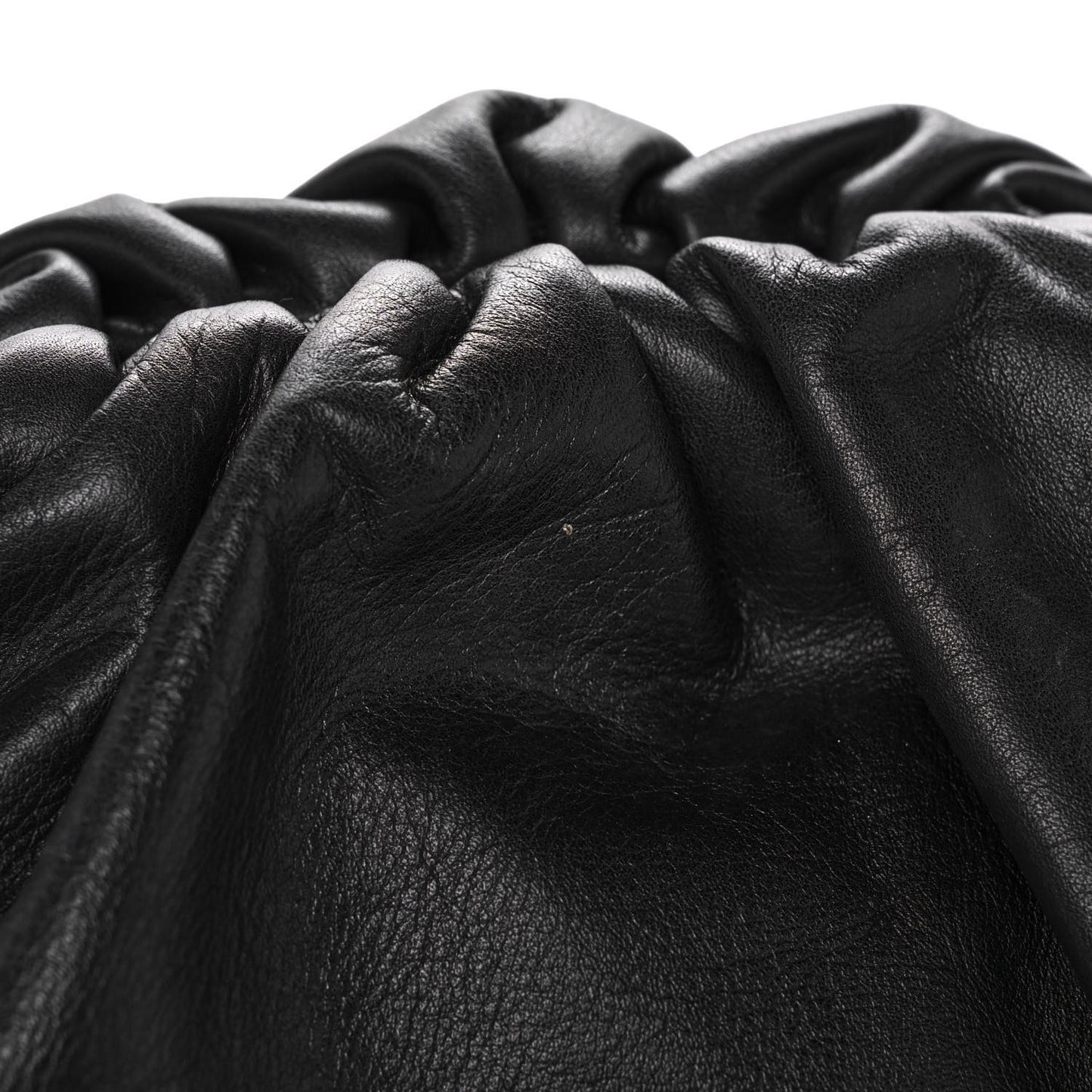 Smooth Butter Calf The Pouch Oversized Clutch Black