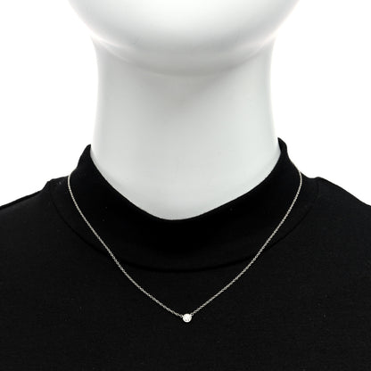 Tiffany Platinum Diamond .12ct Elsa Peretti Diamonds by the Yard Pendant Necklace 2 of 4