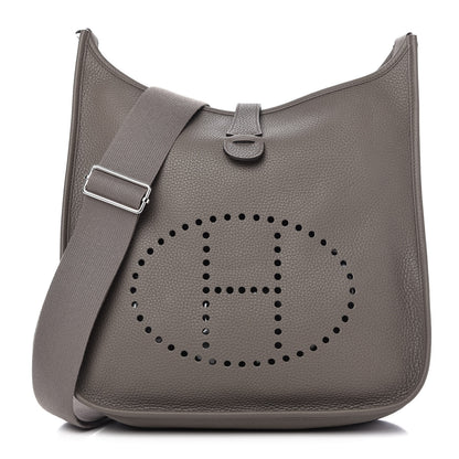 Hermes Taurillon Clemence Evelyne III GM Etain 1 of 8