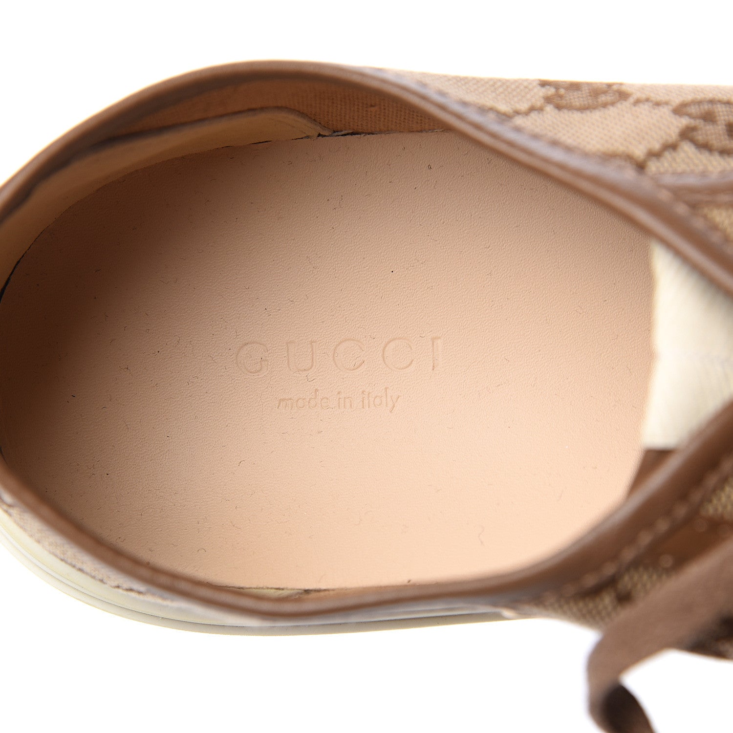 Gucci Monogram Sneakers 39.5 Brown 7 of 7