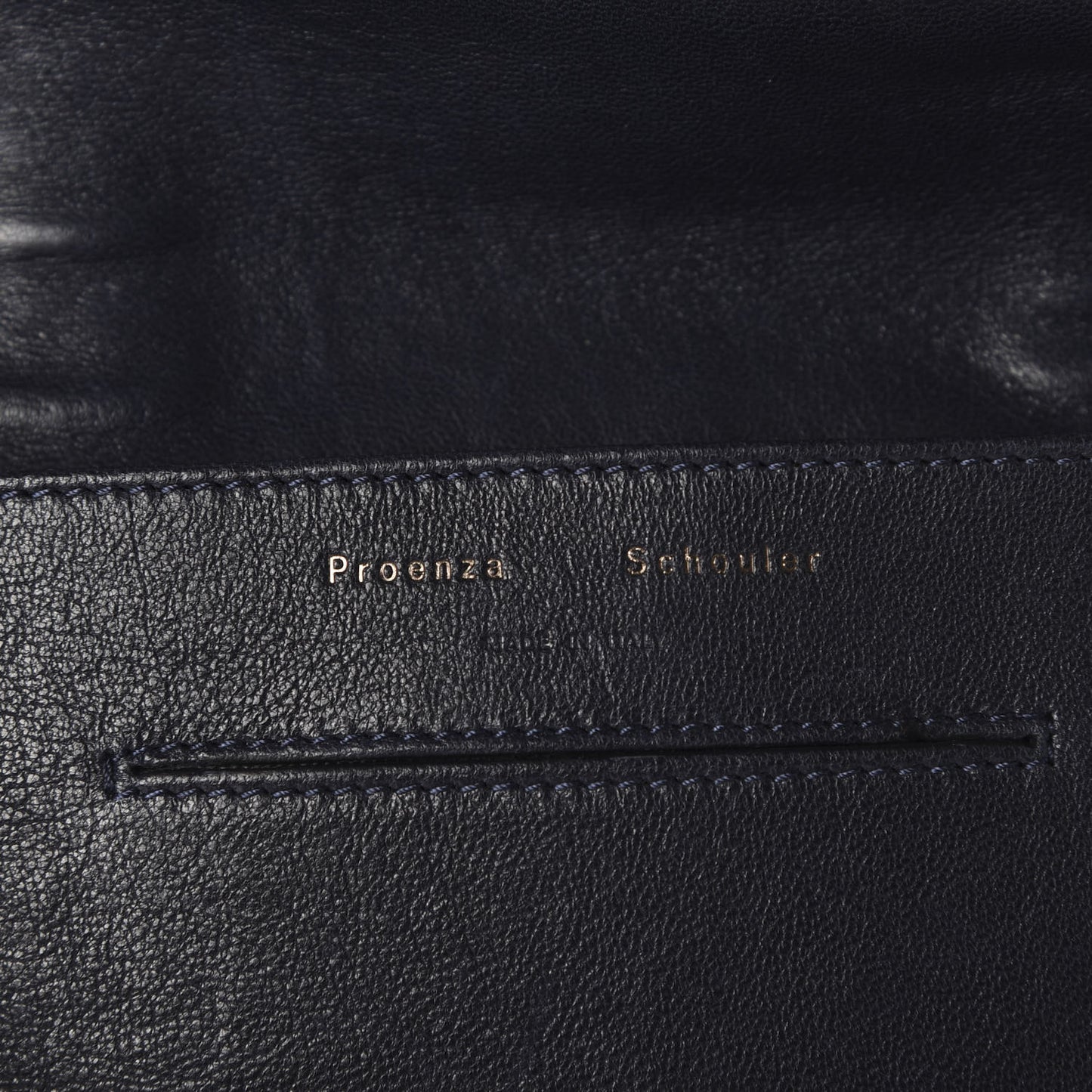 Lambskin PS1 Large Chain Wallet Midnight