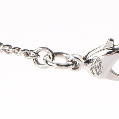 Chanel Crystal Timeless CC Necklace Silver 6 of 7