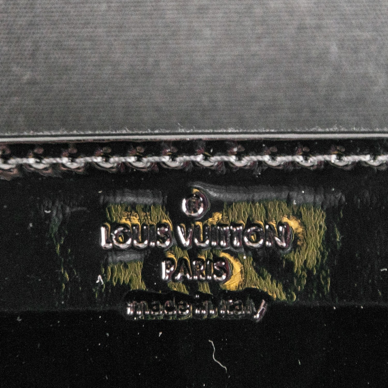 Louis Vuitton Patent Louise EW Clutch Black 6 of 6