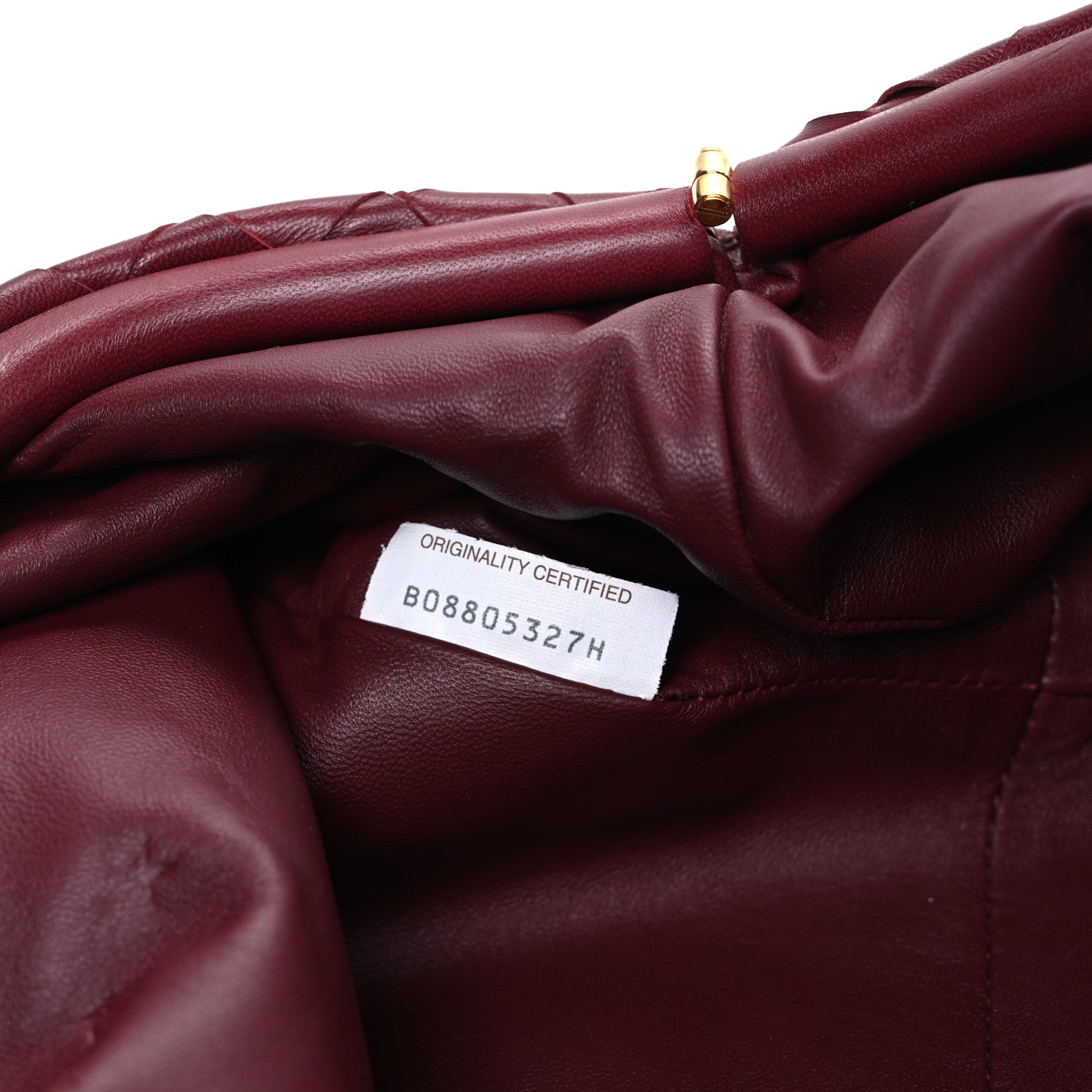 Bottega Veneta Nappa Maxi Intrecciato The Pouch Oversized Clutch Bordeaux 8 of 11