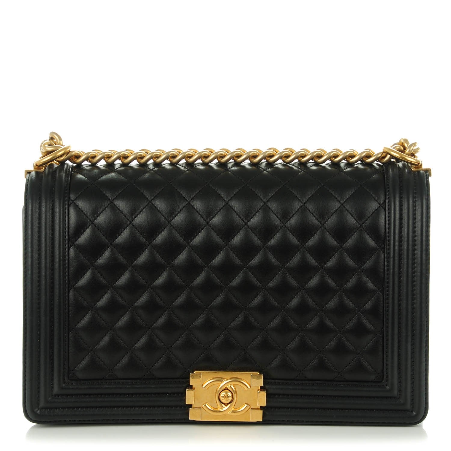 Chanel Calfskin Quilted New Medium Boy Flap Black 1 of 8