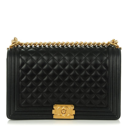 Chanel Calfskin Quilted New Medium Boy Flap Black 1 of 8