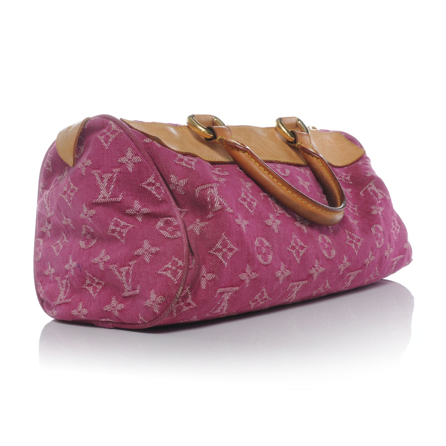 Monogram Denim Neo Speedy Fuchsia
