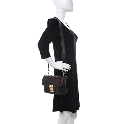 Miu Miu Nappa Chevron Patchwork Flap Brown 4 of 19