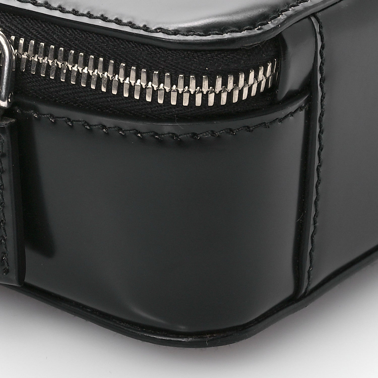 Prada Spazzolato Medium Brique Crossbody Bag Black 10 of 12