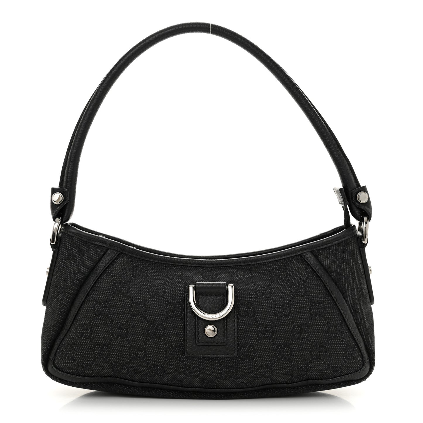 Monogram Small D Ring Hobo Black