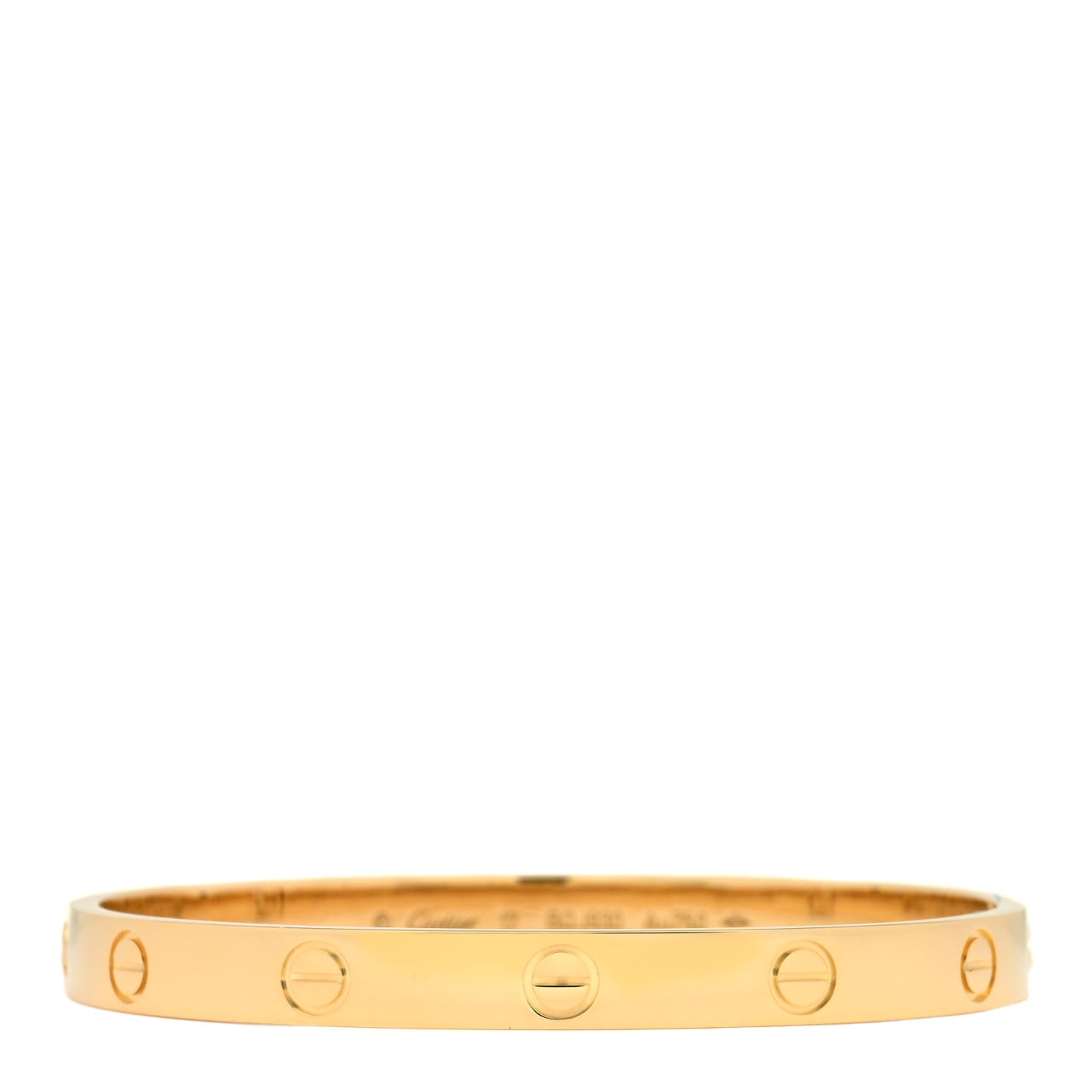 18K Yellow Gold LOVE Bracelet 17