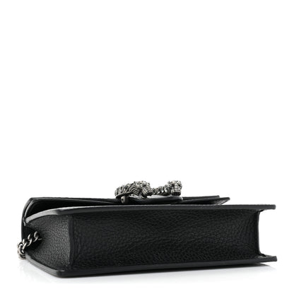 Gucci Calfskin Super Mini Dionysus Shoulder Bag Black 4 of 11