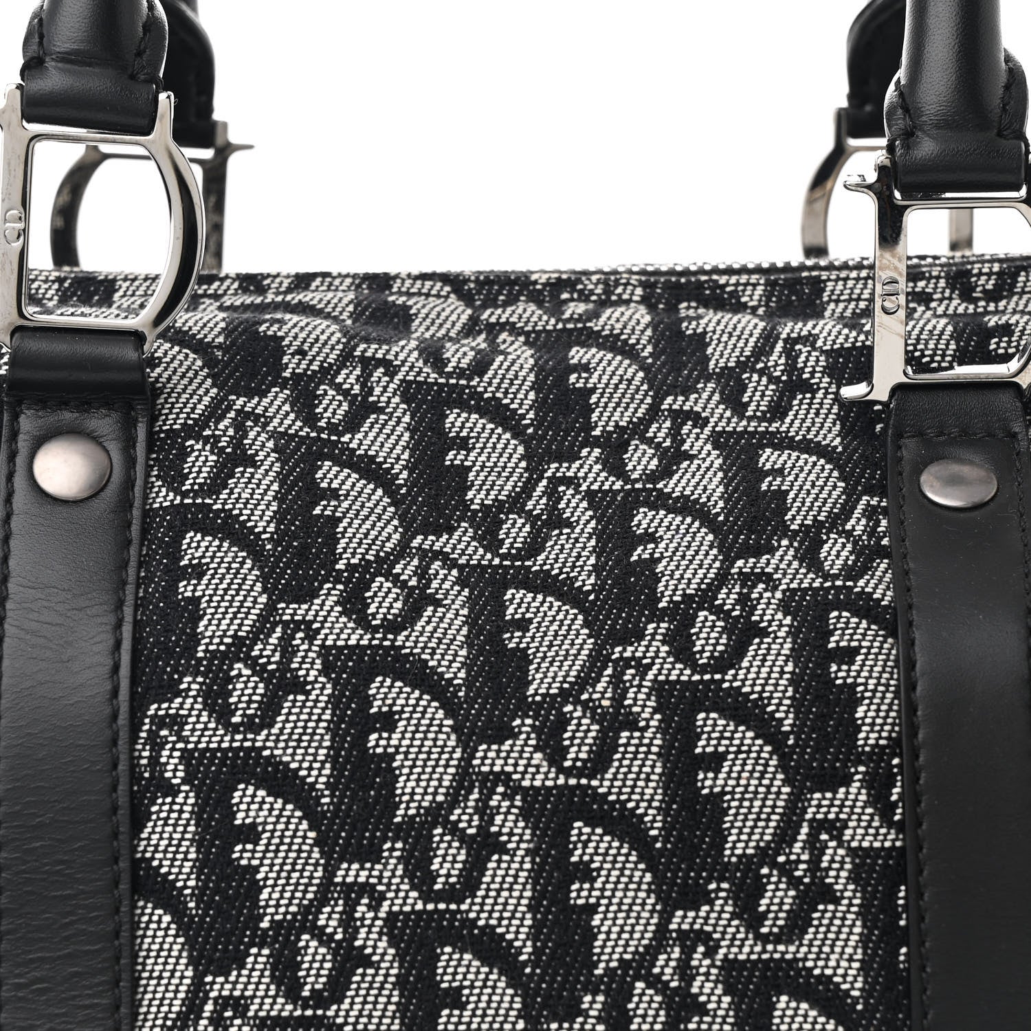 Christian Dior Monogram Boston Black 8 of 11