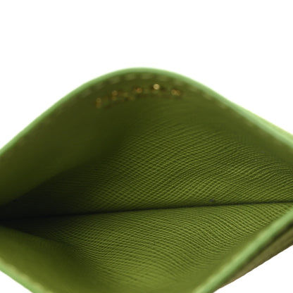 Prada Saffiano Triangle Card Case Edera 5 of 6