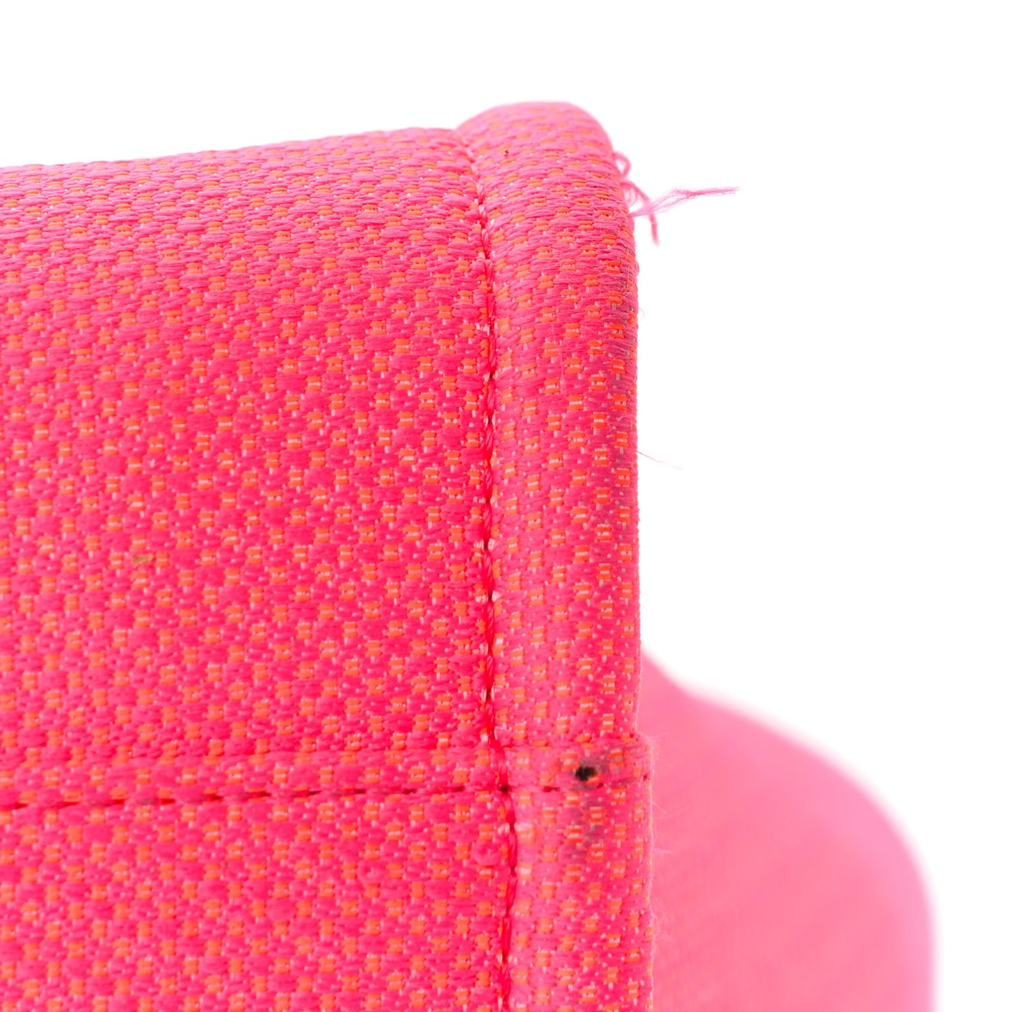 Mixed Fibers Calfskin Medium Deauville Tote Pink Orange