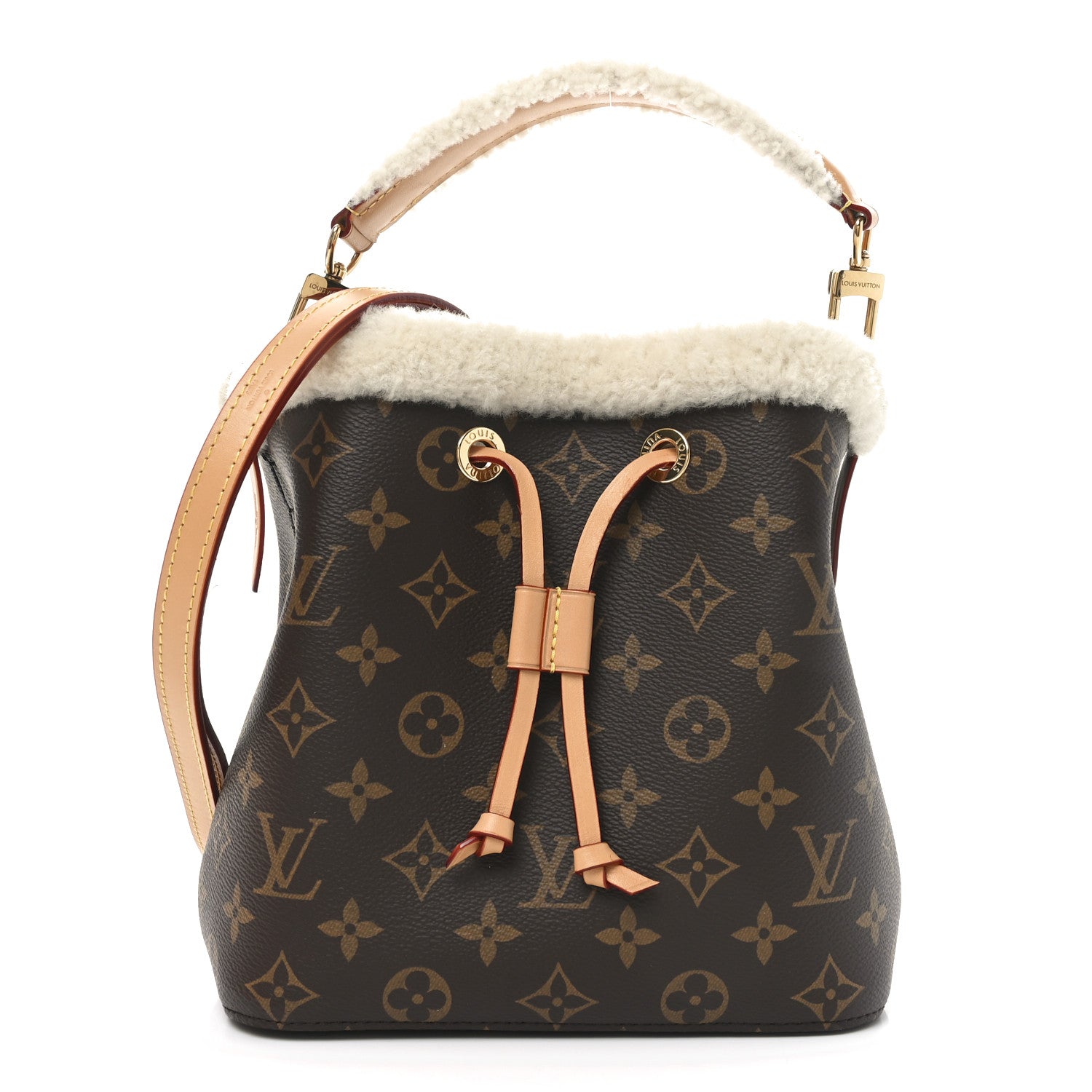 Louis Vuitton Monogram Shearling Cozygram Neonoe BB 1 of 10