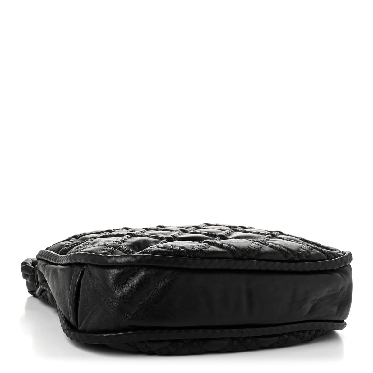 Chanel Lambskin Quilted Hidden Chain Hobo Black 4 of 10