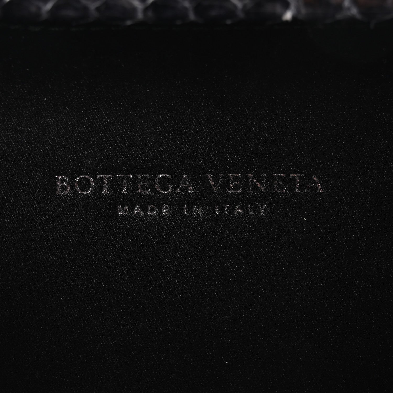 Bottega Veneta Satin Ayers Intrecciato Chain Knot Clutch Black 6 of 9