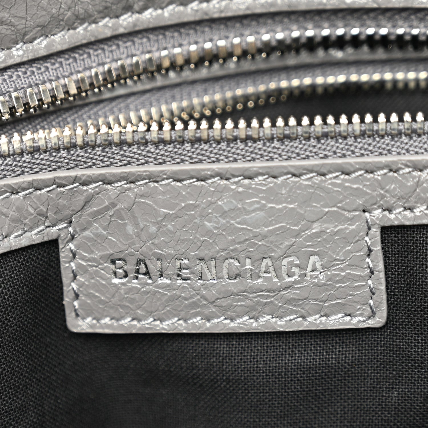 Balenciaga Agneau Arena Neo Cagole City Handbag Dark Grey 7 of 11