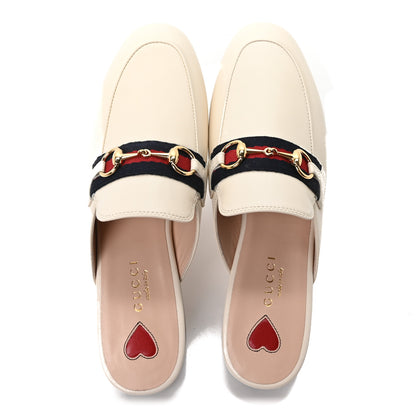 Gucci Malaga Kid Web Womens Princetown Slippers 35 Mystic White 2 of 10