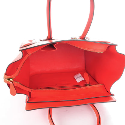 Celine Smooth Calfskin Mini Luggage Vermillion 5 of 8