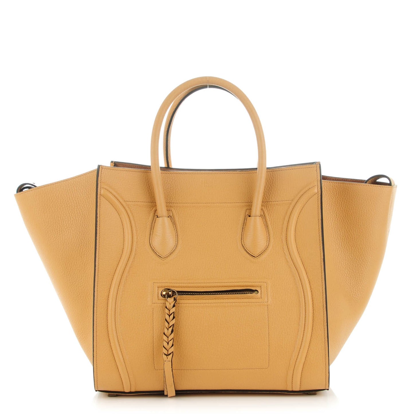 Drummed Calfskin Medium Phantom Luggage Daffodil