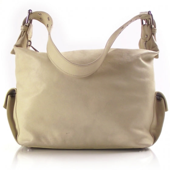 LEATHER LARGE POCKET HOBO