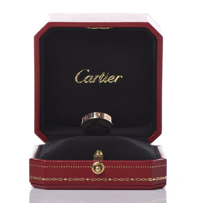 Cartier 18K Pink Gold Diamond 4mm LOVE Wedding Band Ring 47 4 7 of 7