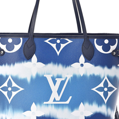 Louis Vuitton Monogram Escale Neverfull MM Blue 8 of 10