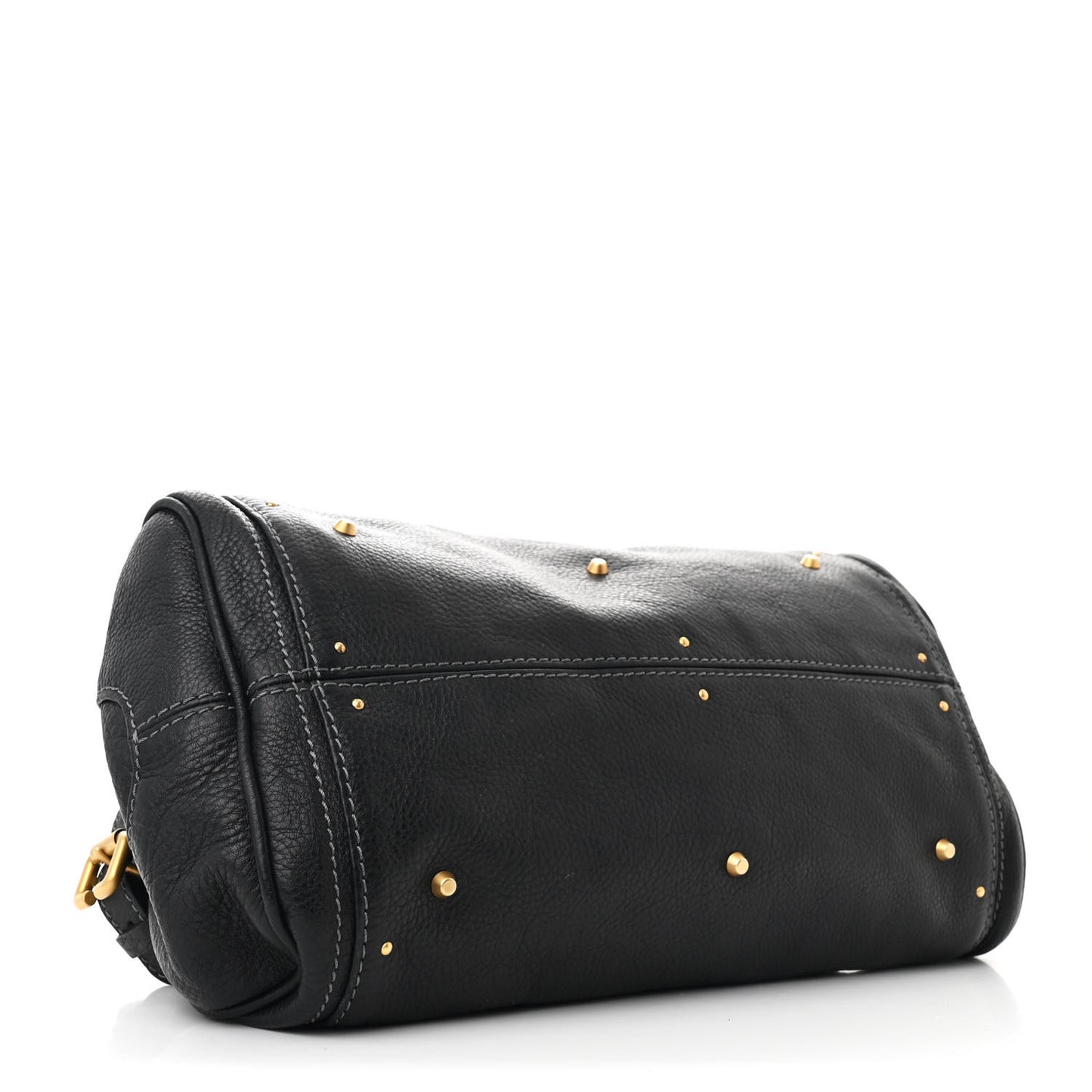 Calfskin Medium Paddington Satchel Black