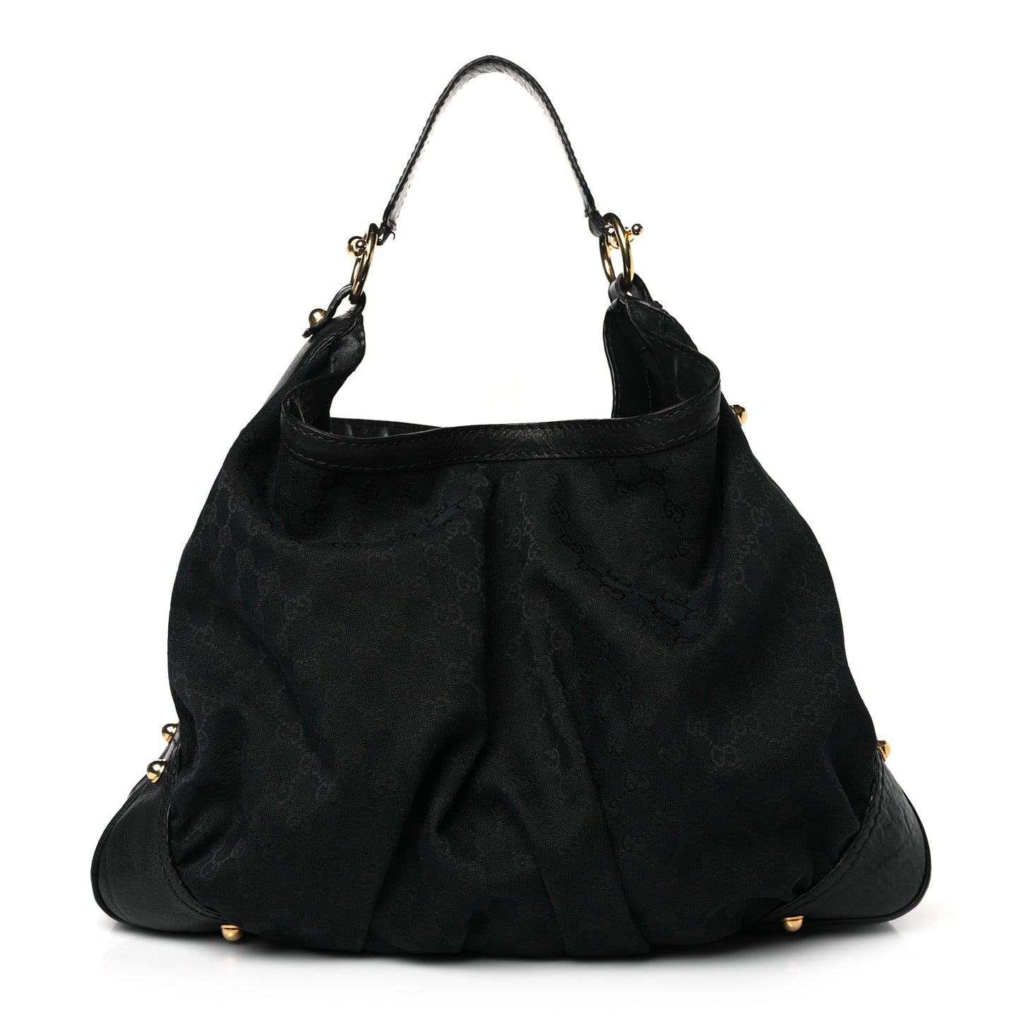 Monogram Large Jockey Hobo Black
